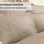 Постельное белье Karna SEVILLA бамбуковый сатин-жаккард пудра, фото, фотография