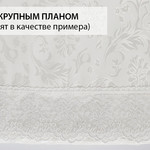 Скатерть прямоугольная Karna LEDA жаккард белый 160х300, фото, фотография