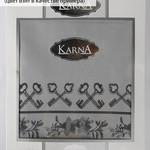 Скатерть прямоугольная Karna ZUMRUT жаккард антрацит 160х220, фото, фотография