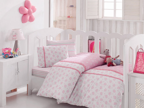 Детское постельное белье в кроватку Cotton Box 1041-05 хлопковый ранфорс, фото, фотография