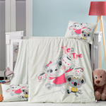 Детское постельное белье в кроватку Victoria BABY TEA TIME хлопковый ранфорс, фото, фотография