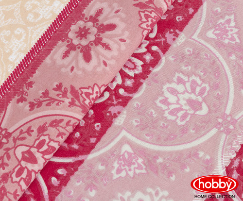 Постельное белье Hobby Home Collection EMMA хлопковый поплин розовый 1,5 спальный, фото, фотография