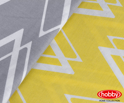 Постельное белье Hobby Home Collection NAZENDE хлопковый поплин жёлтый 1,5 спальный, фото, фотография