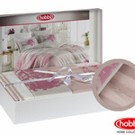 Постельное белье Hobby Home Collection ELSA хлопковый поплин розовый евро, фото, фотография