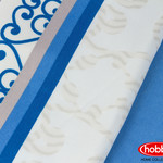 Постельное белье Hobby Home Collection LAURA хлопковый поплин синий евро, фото, фотография