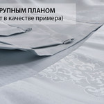 Скатерть круглая Karna CARAMEL жаккард серый D=160, фото, фотография