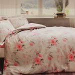 Постельное белье Tivolyo Home CHERISH хлопковый люкс-сатин розовый 1,5 спальный, фото, фотография