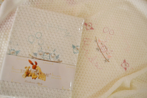 Плед детский для новорожденных Tivolyo Home HAPPY хлопок розовый 85х90, фото, фотография