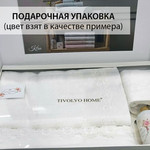 Подарочный набор полотенец для ванной 3 пр. Tivolyo Home KIRA хлопковая махра белый, фото, фотография
