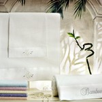 Подарочный набор полотенец для ванной 3 пр. Tivolyo Home BAMBOO хлопковая махра фисташковый, фото, фотография