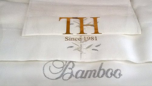 Подарочный набор полотенец для ванной 3 пр. Tivolyo Home BAMBOO хлопковая махра светло-кремовый, фото, фотография
