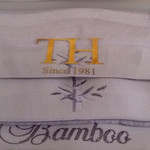 Подарочный набор полотенец для ванной 3 пр. Tivolyo Home BAMBOO хлопковая махра лиловый, фото, фотография