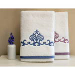 Полотенце для ванной в подарочной упаковке Tivolyo Home KING хлопковая махра синий 50х90, фото, фотография