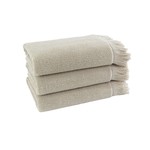 Полотенце для ванной Soft Cotton FRINGE хлопковая махра бежевый 50х100, фото, фотография