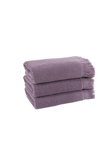 Полотенце для ванной Soft Cotton FRINGE хлопковая махра фиолетовый 75х150, фото, фотография