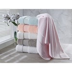 Полотенце для ванной Soft Cotton ELEGANCE хлопковая махра розовый 50х100, фото, фотография