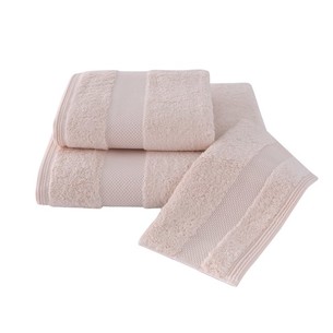 Полотенце для ванной Soft Cotton DELUXE махра хлопок/модал розовый 50х100
