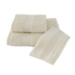Полотенце для ванной Soft Cotton DELUXE махра хлопок/модал кремовый 50х100, фото, фотография