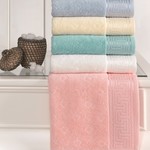 Полотенце для ванной Soft Cotton VERA хлопковая махра малиновый 50х100, фото, фотография