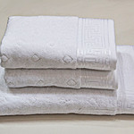 Полотенце для ванной Soft Cotton VERA хлопковая махра белый 75х150, фото, фотография