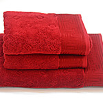 Полотенце для ванной Soft Cotton VERA хлопковая махра красный 50х100, фото, фотография