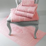 Полотенце для ванной Soft Cotton BUKET хлопковая махра тёмно-розовый 50х100, фото, фотография