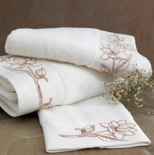 Полотенце для ванной Soft Cotton VIOLA хлопковая махра бронзовый 50х100, фото, фотография