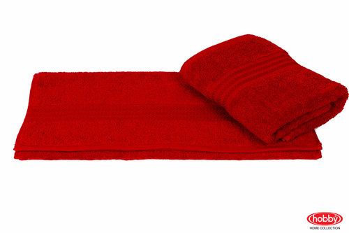 Полотенце для ванной Hobby Home Collection RAINBOW хлопковая махра красный 70х140, фото, фотография