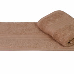 Полотенце для ванной Hobby Home Collection RAINBOW хлопковая махра светло-коричневый 50х90, фото, фотография