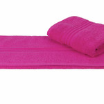 Полотенце для ванной Hobby Home Collection RAINBOW хлопковая махра тёмно-розовый 50х90, фото, фотография