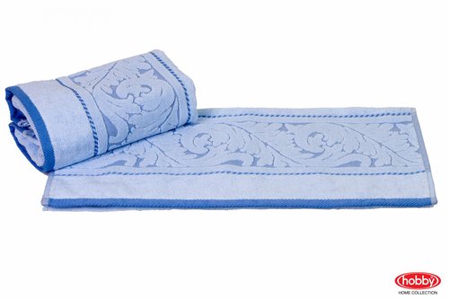 Полотенце для ванной Hobby Home Collection SULTAN хлопковая махра голубой 70х140, фото, фотография