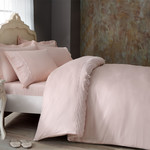 Постельное белье Tivolyo Home OLIVIA хлопковый люкс-сатин розовый 1,5 спальный, фото, фотография