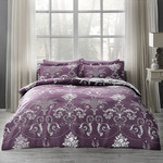 Постельное белье Tivolyo Home ARREDO хлопковый люкс-сатин фиолетовый 1,5 спальный, фото, фотография