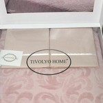 Махровая простынь-покрывало для укрывания Tivolyo Home BAROC хлопок розовый 160х220, фото, фотография