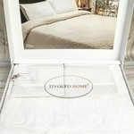 Махровая простынь-покрывало для укрывания Tivolyo Home BAROC хлопок кремовый 160х220, фото, фотография
