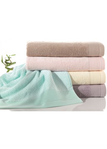 Полотенце для ванной Soft Cotton BAMBU хлопковая/бамбуковая махра фиолетовый 85х150, фото, фотография