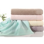 Полотенце для ванной Soft Cotton BAMBU хлопковая/бамбуковая махра светло-голубой 50х100, фото, фотография