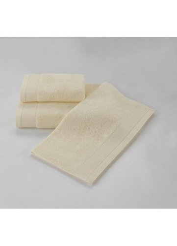Полотенце для ванной Soft Cotton BAMBU хлопковая/бамбуковая махра жёлтый 50х100, фото, фотография