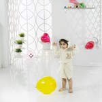 Халат детский Karna SNOP хлопковая махра кремовый 4-5 лет, фото, фотография