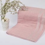 Полотенце для ванной Karna PETEK хлопковая махра пудра 70х140, фото, фотография