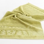 Полотенце для ванной Pupilla ELIT бамбуковая махра зелёный 90х150, фото, фотография