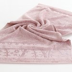 Полотенце для ванной Pupilla ELIT бамбуковая махра розовый 70х140, фото, фотография