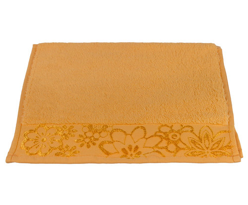 Полотенце для ванной Hobby Home Collection DORA хлопковая махра светло-оранжевый 30х50, фото, фотография