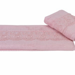 Полотенце для ванной Hobby Home Collection SIDELYA микрокоттон розовый 50х90, фото, фотография