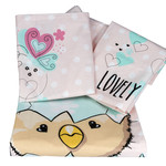 Набор в детскую кроватку Hobby Home Collection LOVELY хлопковый поплин персиковый, фото, фотография