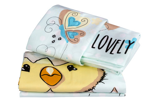 Набор в детскую кроватку Hobby Home Collection LOVELY хлопковый поплин минт, фото, фотография