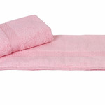 Полотенце для ванной Hobby Home Collection FIRUZE хлопковая махра розовый 50х90, фото, фотография