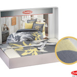 Постельное белье Hobby Home Collection ROMANA хлопковый поплин серый евро, фото, фотография