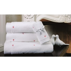 Полотенце для ванной Soft Cotton LOVE микрокоттон розовый 75х150