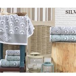 Подарочный набор полотенец для ванной 3 пр. La Villa SILVIA хлопковая махра зелёный, фото, фотография